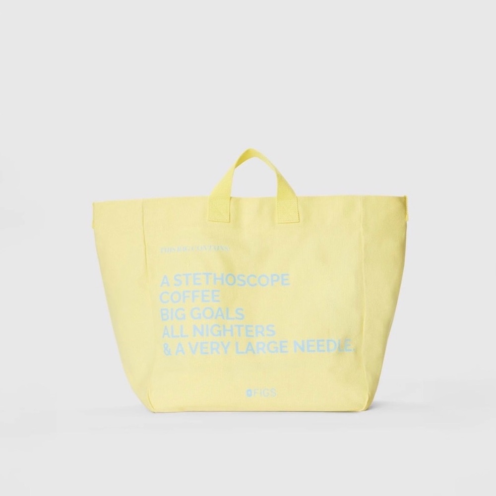 Figs Light Yellow Tote Bag